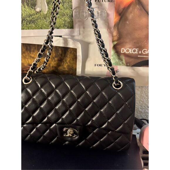 Quilted chain leather shoulder bag - Picture 7 of 16